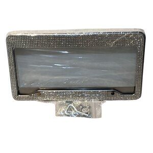 2 pcs Diamond Diva Metal License Plate Frames w/ Mounting Hardware Diamonded New